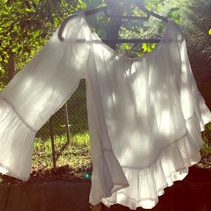 Sheer cotton designer blouse